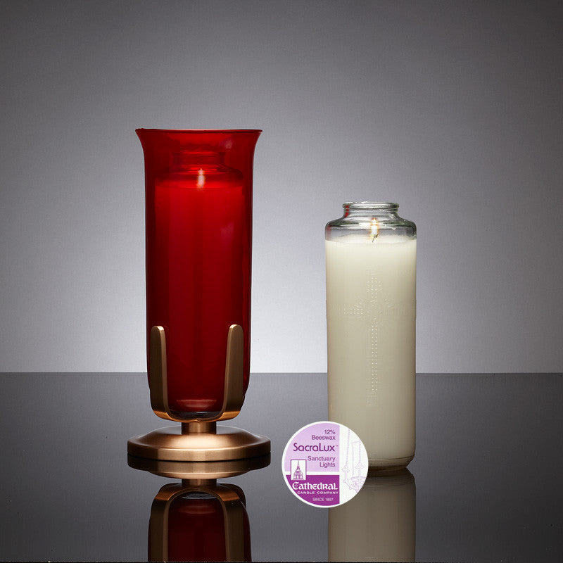 SacraLux - 8 Day Sanctuary Lights - Cathedral Candle - Chiarelli's Religious Goods & Church Supply