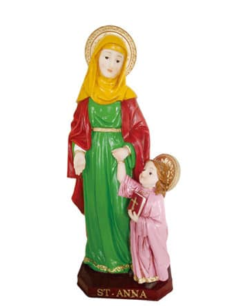 Saint Anne Statue - 12" - Chiarelli's Religious Good's & Church Supply  - Chiarelli's Religious Goods & Church Supply