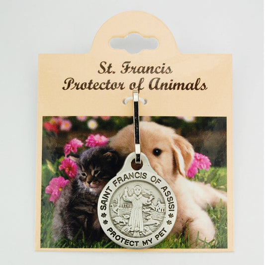 St. Francis - "Protect My Pet" Medal - McVan - Chiarelli's Religious Goods & Church Supply