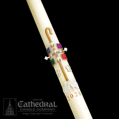 The Good Shepherd | Paschal Candle - Cathedral Candle - Chiarelli's Religious Goods & Church Supply