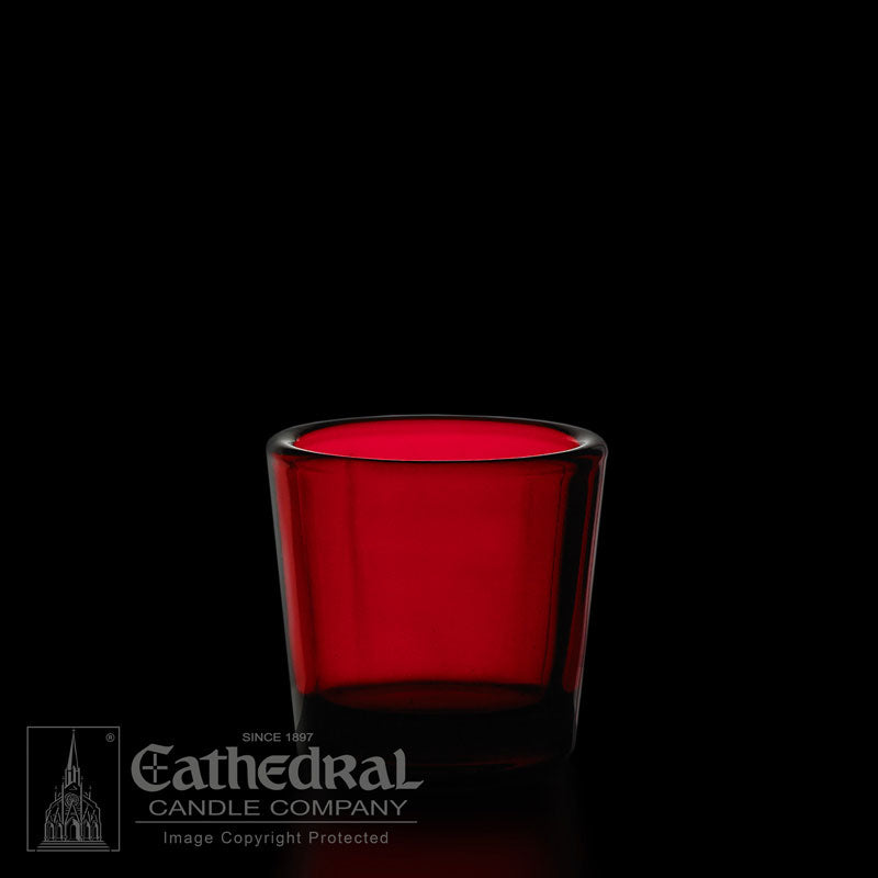 Votive | Light Glasses | 10/15/24 Hour | All Colors - Cathedral Candle - Chiarelli's Religious Goods & Church Supply