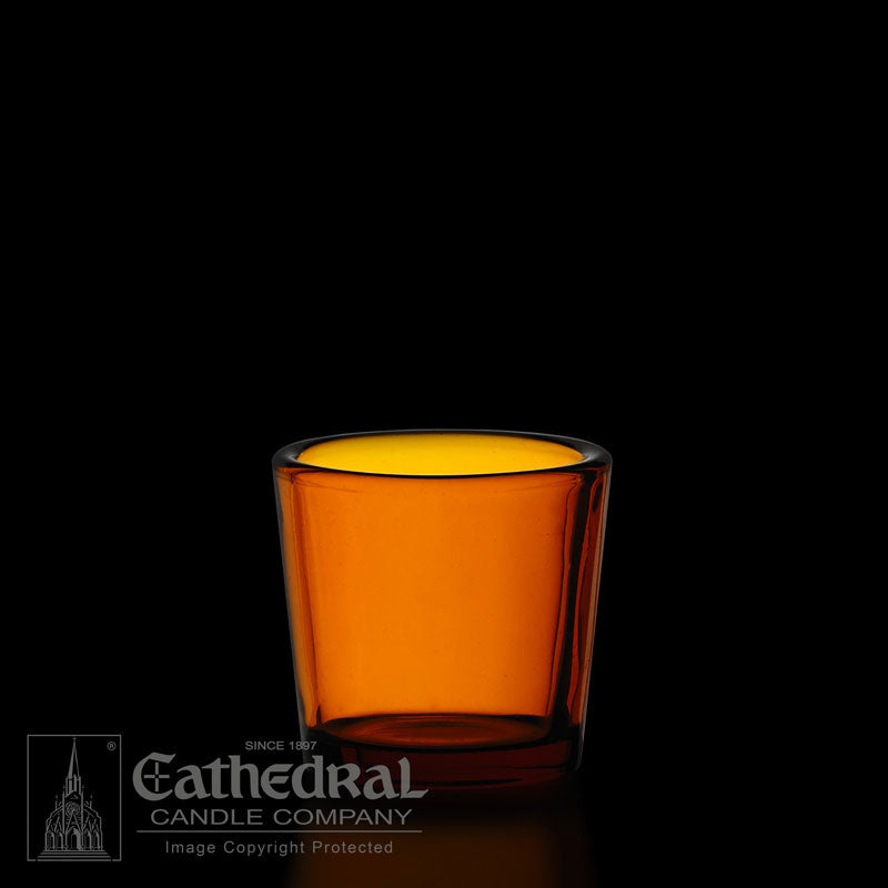 Votive | Light Glasses | 10/15/24 Hour | All Colors - Cathedral Candle - Chiarelli's Religious Goods & Church Supply