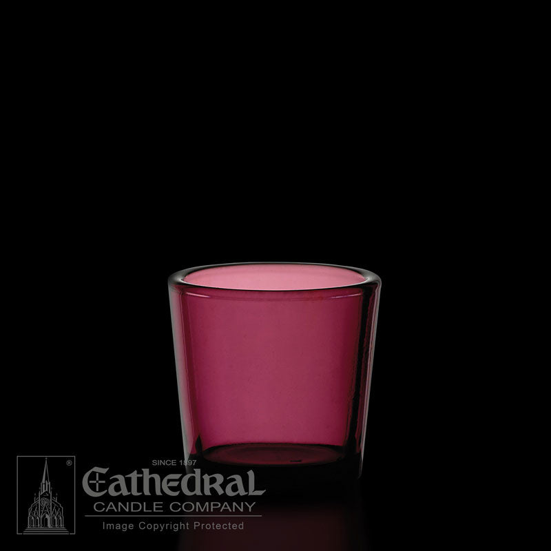 Votive | Light Glasses | 10/15/24 Hour | All Colors - Cathedral Candle - Chiarelli's Religious Goods & Church Supply