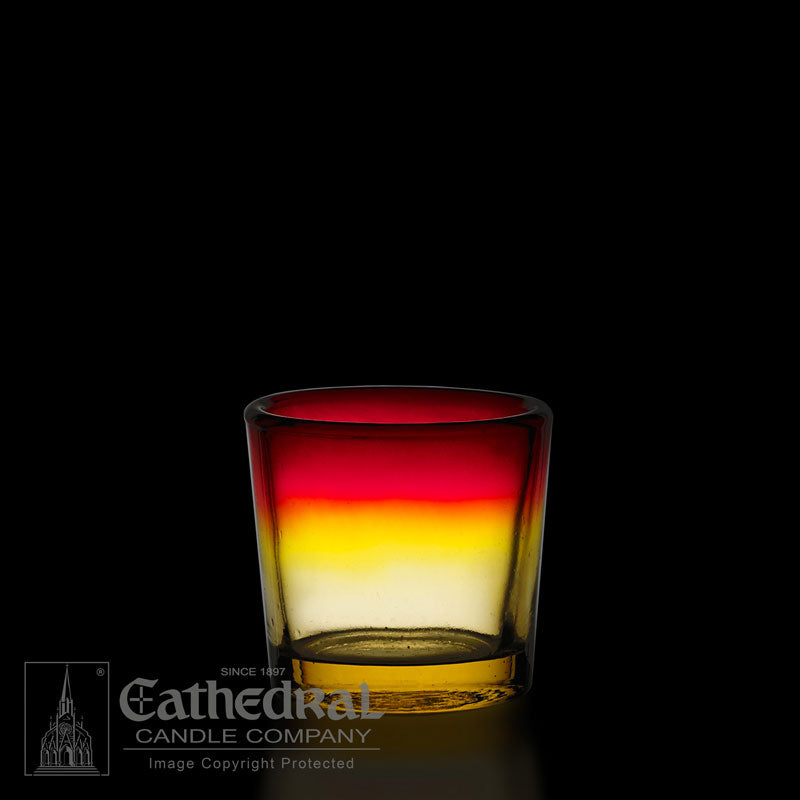 Votive | Light Glasses | 10/15/24 Hour | All Colors - Cathedral Candle - Chiarelli's Religious Goods & Church Supply