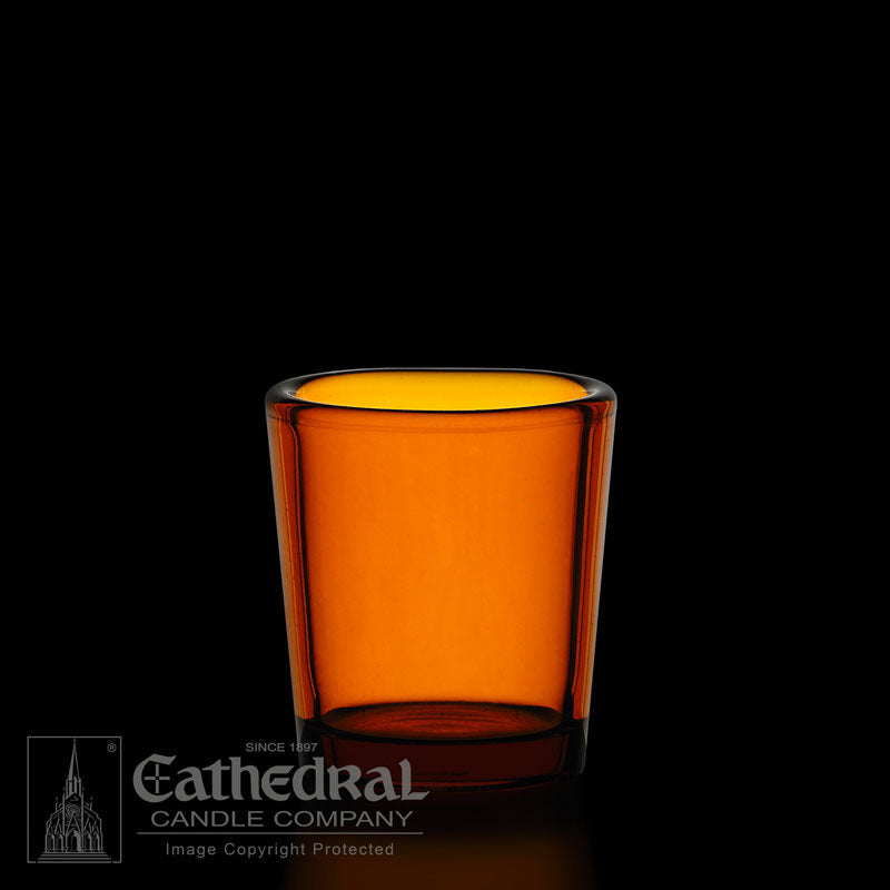 Votive | Light Glasses | 10/15/24 Hour | All Colors - Cathedral Candle - Chiarelli's Religious Goods & Church Supply