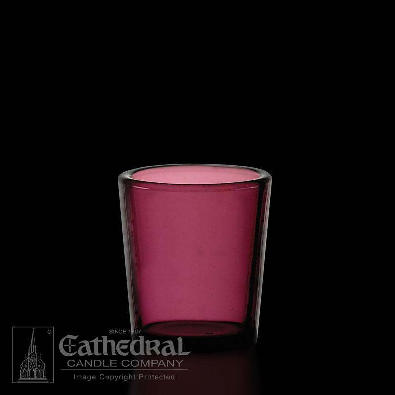 Votive | Light Glasses | 10/15/24 Hour | All Colors - Cathedral Candle - Chiarelli's Religious Goods & Church Supply