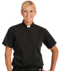 Womens Tab Collar Clergy Shirt - Black - Murphy Robes - Chiarelli's Religious Goods & Church Supply